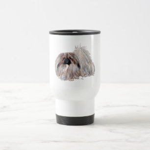 Pekingese Dog Standing Travel Mug