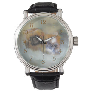 Pekingese Duo Watch