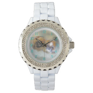 Pekingese Duo Watch