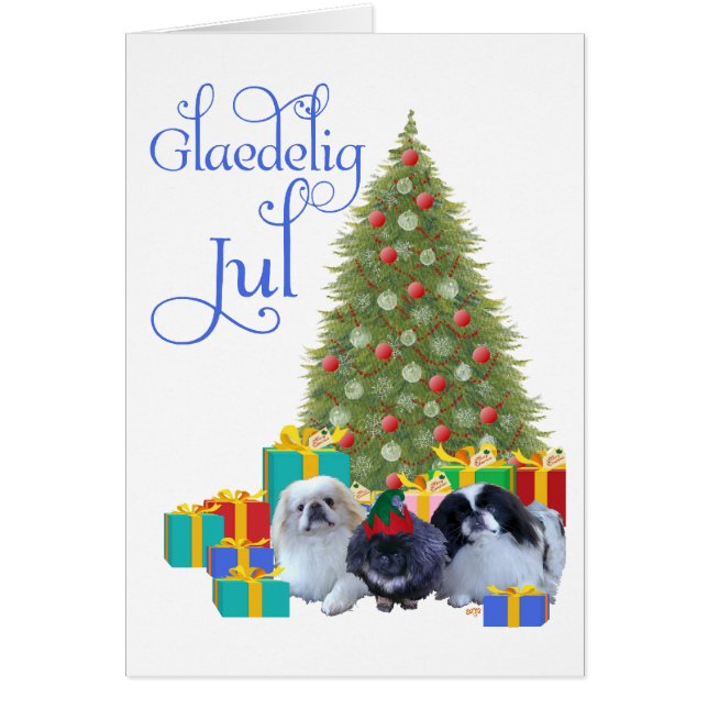 Pekingese Family Christmas (Front)