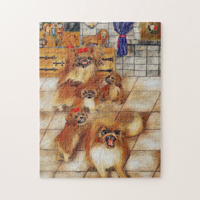 Pekingese Family Jigsaw Puzzle (Vertical)