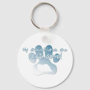Pekingese Grandchildren Keychain