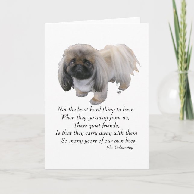 Pekingese Greeting Card (Front)