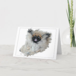 Pekingese Greeting Card