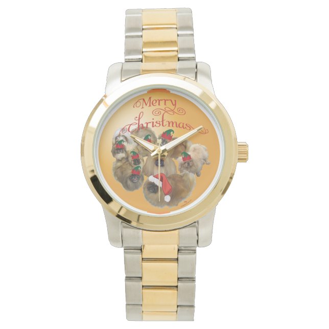 Pekingese Group Ornament Watch (Front)