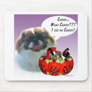 Pekingese Halloween Candy Mouse Mat