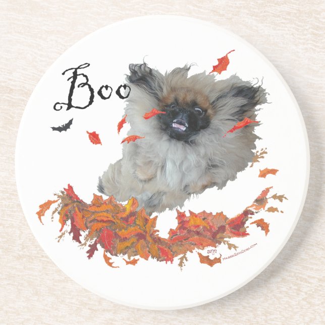 Pekingese Halloween Coaster (Front)