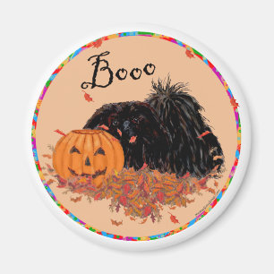Pekingese Halloween Magnet