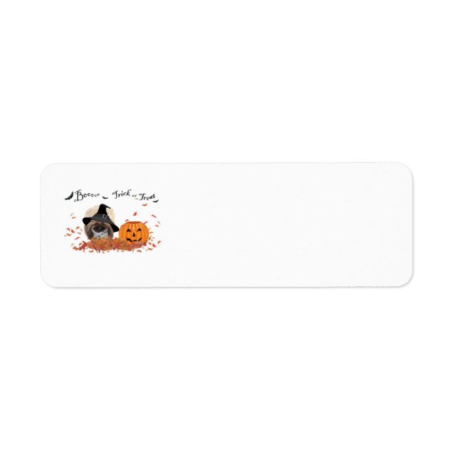 Pekingese Halloween Return Address Labels (Front)