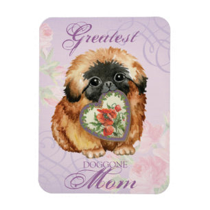 Pekingese Heart Mum Magnet