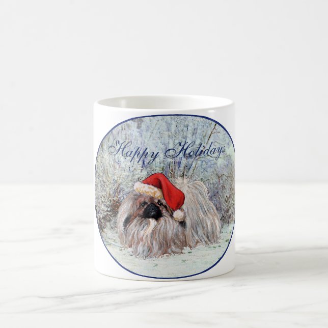 Pekingese Holiday Designs Coffee Mug (Center)