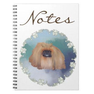Pekingese Ice Princess Notebook