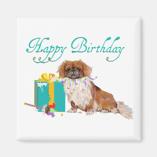 Pekingese in a Party Mood Magnet