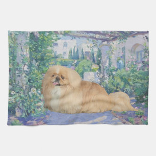 Pekingese in Lavender Tea Towel