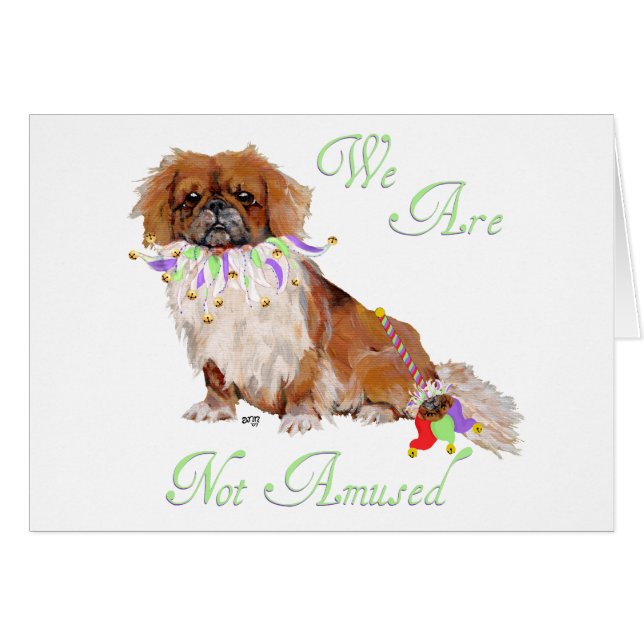 Pekingese is Not Amused (Front Horizontal)