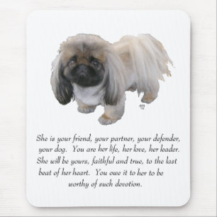 Pekingese Keepsake - FEMALE Mouse Mat
