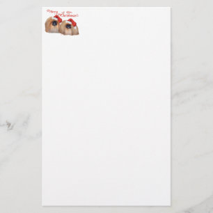Pekingese Merry Christmas Stationery