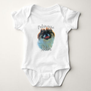 Pekingese Mum 2 Baby Bodysuit
