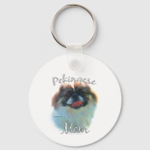 Pekingese Mum 2 Key Ring