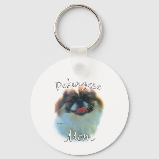 Pekingese Mum 2 Key Ring (Front)