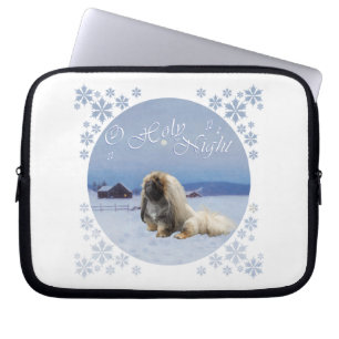 Pekingese O Holy Night Laptop Sleeve