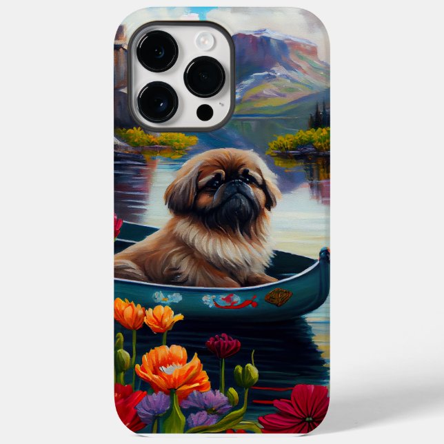 Pekingese on a Paddle: A Scenic Adventure Case-Mate iPhone Case (Back)