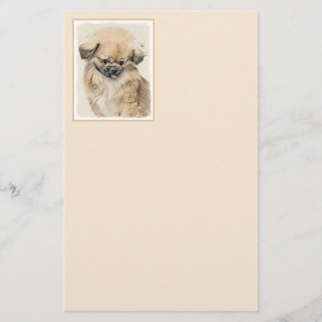 Pekingese Painting - Cute Original Dog Art (Front)
