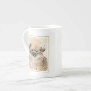 Pekingese Painting - Cute Original Dog Art Bone China Mug