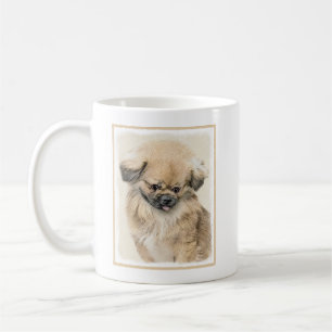 Pekingese Painting - Cute Original Dog Art Coffee Mug