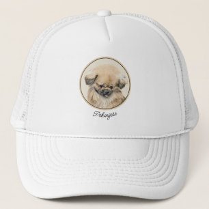 Pekingese Painting - Cute Original Dog Art Trucker Hat