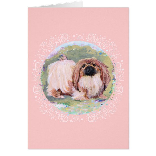 Pekingese Pretty in Pink (Front)
