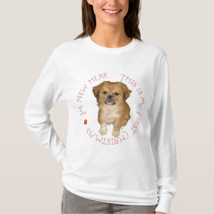 Pekingese Pup First Christmas T-Shirt