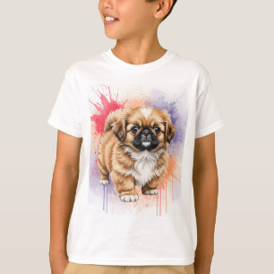 Pekingese Puppy by Natasha Us T-Shirt