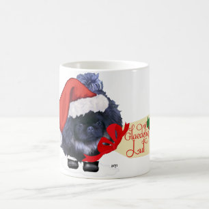 Pekingese Puppy Christmas Coffee Mug