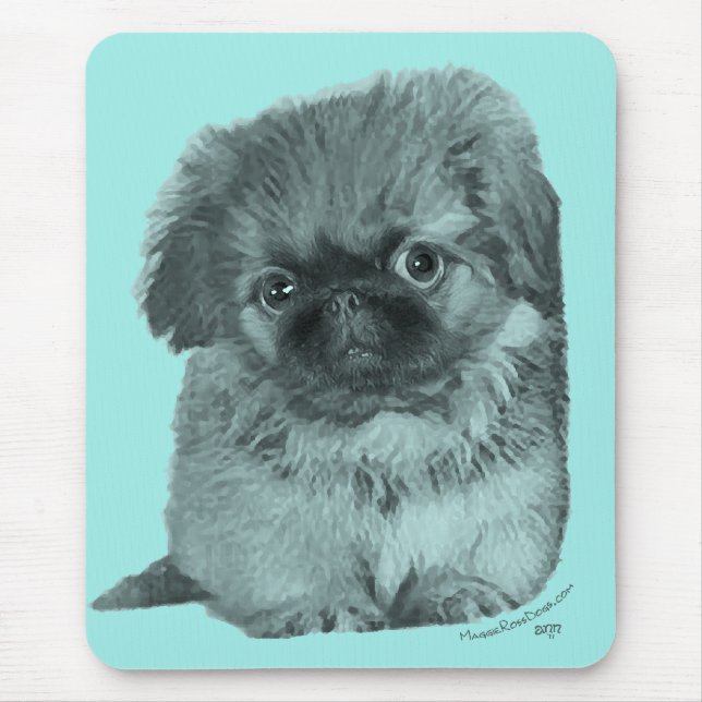 Pekingese Puppy Mouse Mat (Front)