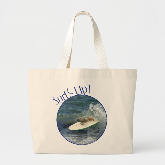 Pekingese Sailors Large Tote Bag (Front)