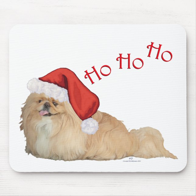 Pekingese Santa Claus Mouse Mat (Front)