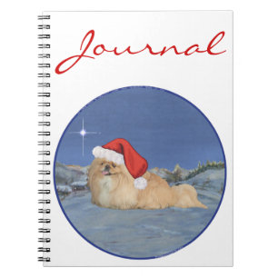 Pekingese Santa Claus Notebook