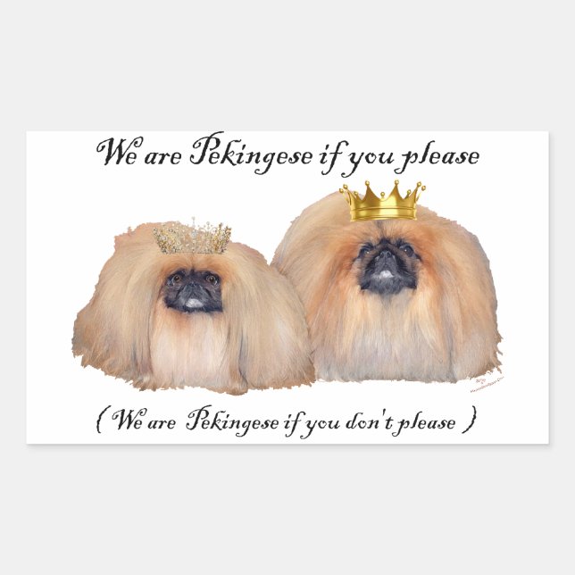 Pekingese Stickers (Front)