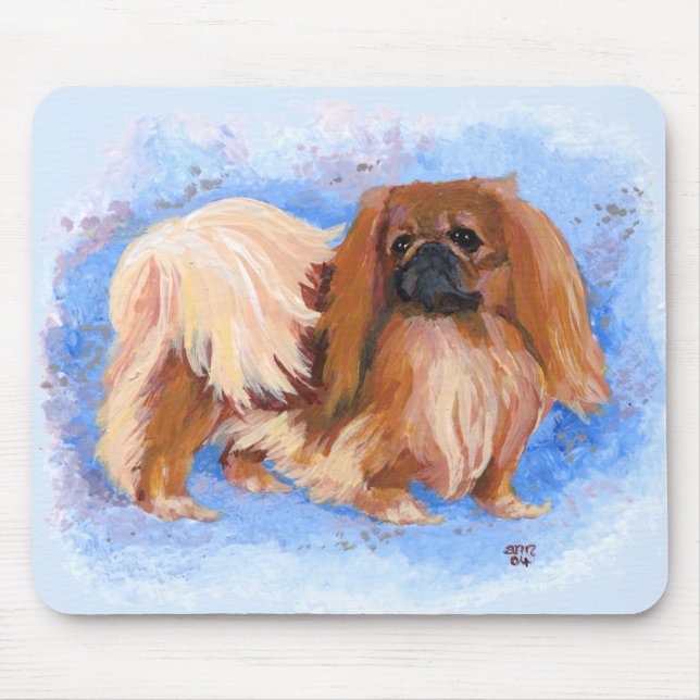 Pekingese True Blue Mouse Mat (Front)