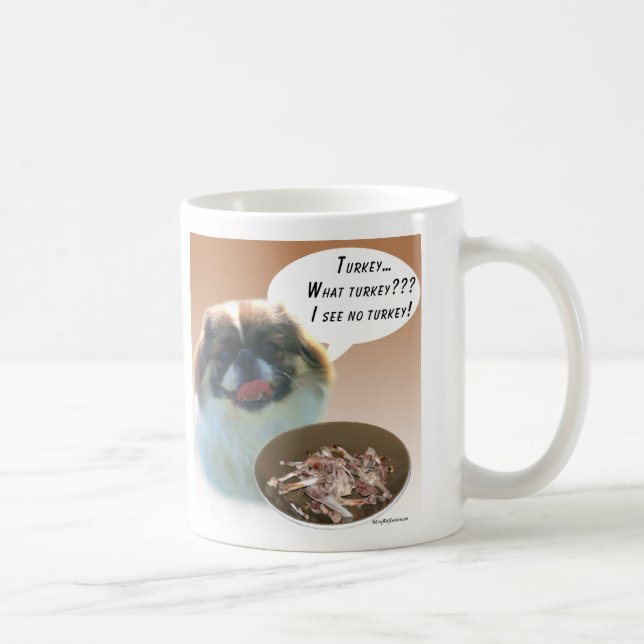 Pekingese Turkey Coffee Mug (Right)