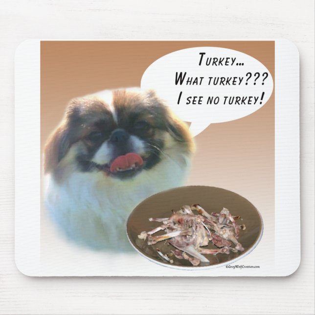Pekingese Turkey Mouse Mat (Front)