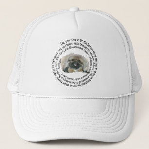 Pekingese Wisdom - and Lord Byron's Lament Trucker Hat