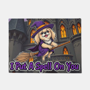 Pekingese Witch I Put a Spell On You Doormat
