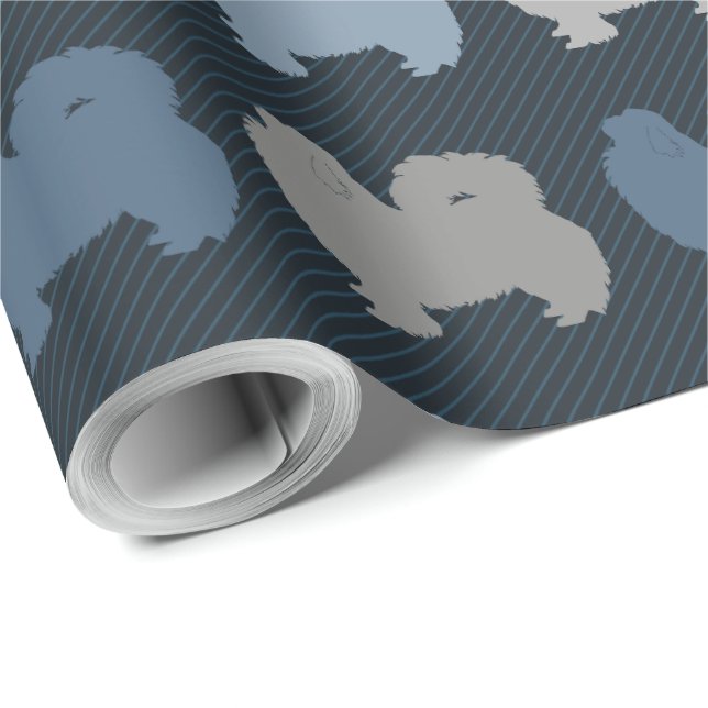 Pekingese Wrapping Paper (Roll Corner)