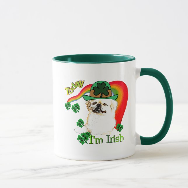 Pekingnese St Patricks Mug (Right)