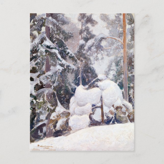 Pekka Halonen Winter landscape Postcard (Front)
