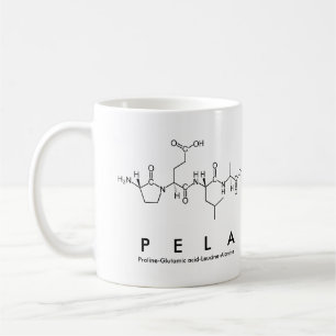 Pela peptide name mug