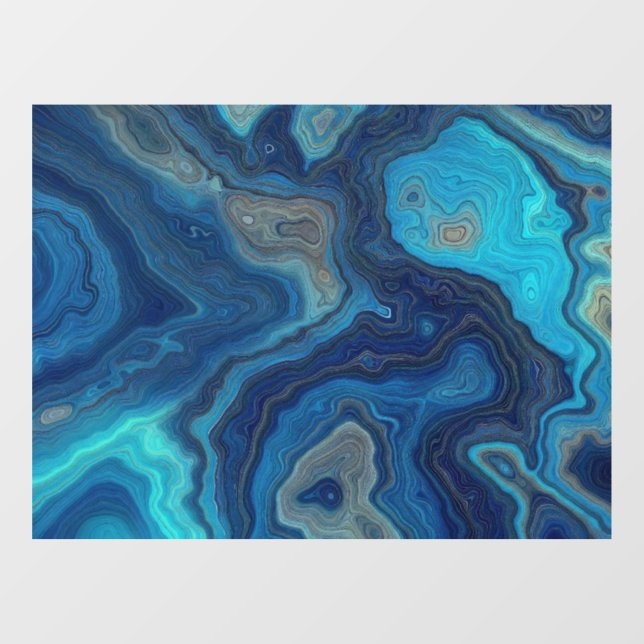 “Pelagic Contours” – An Abstract Seascape Window Cling (Sheet)
