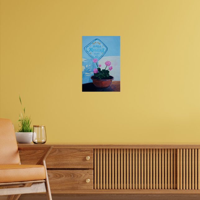Pelargonium | Geraniums | Birra Messina | Sicily | Poster (Living Room 2)